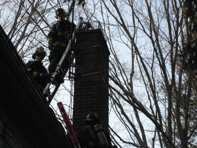 Chimney fire on Babbitt road